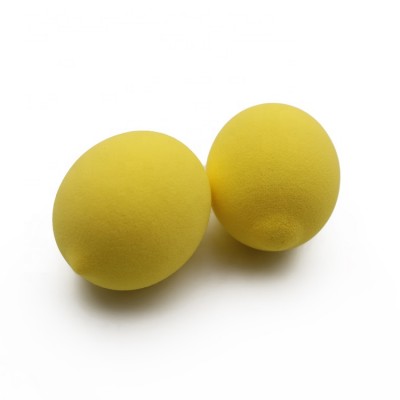 Lemon-shaped non-latex yellow  sponges mini hydrophilic  puff custom logo low-end MOQ makeup sponge