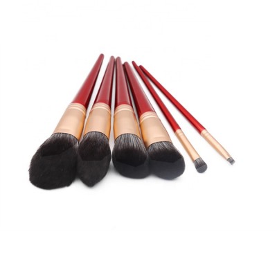 Crimson red makeup brush set nylon multifunctional makeup tool