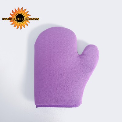 Sponge Tan mitt with thumb for sunless tanning