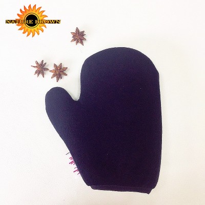 Luxurious Machine Washable Sunless Tanning Lotion Applicator Mitt with thumb