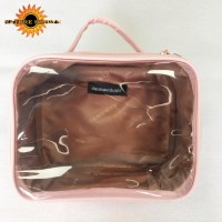 Large Travel Cosmetic Case And Toiletry Bag With Zipper Durable Handy Makeup Bag