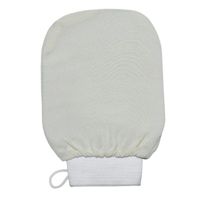 Re-useable morocco exfoliating bath gloves in hammam