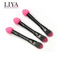 Makeup Factory Double Head Makeup Sponge Brush nylon Synthetic Hair  eye sponge brush   applicator