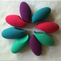 Different sizes and shapes beauty sponge mixed to order makeup sponge blender